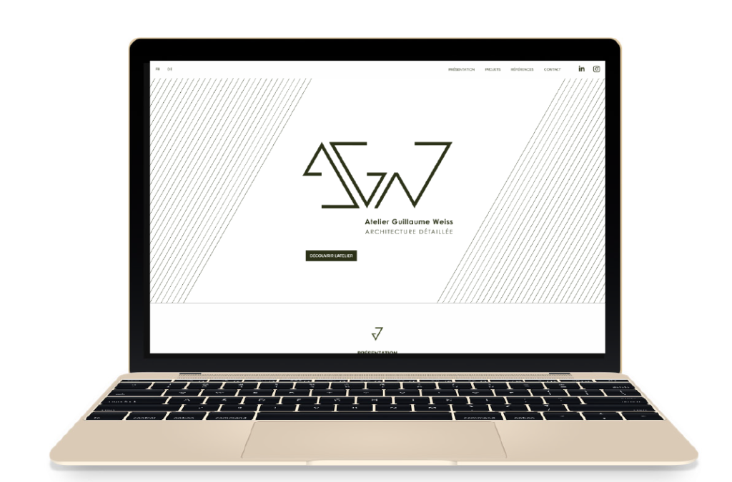 webdesign du site d'architecture Atelier Guillaume Weiss 