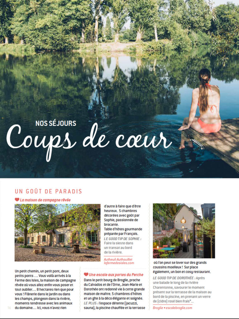 Mise e page du magazine touristique de l'Eure