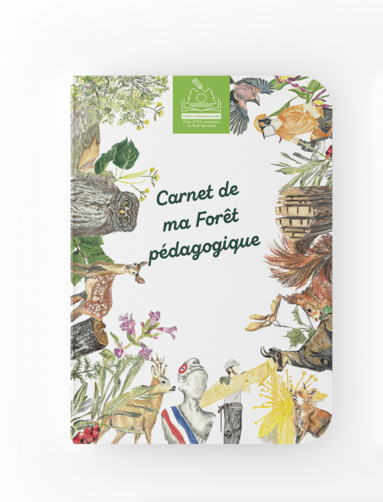 recto du carnet pédagogique de ma Forêt pédagogique